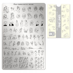 Fine lines körömnyomda lemez